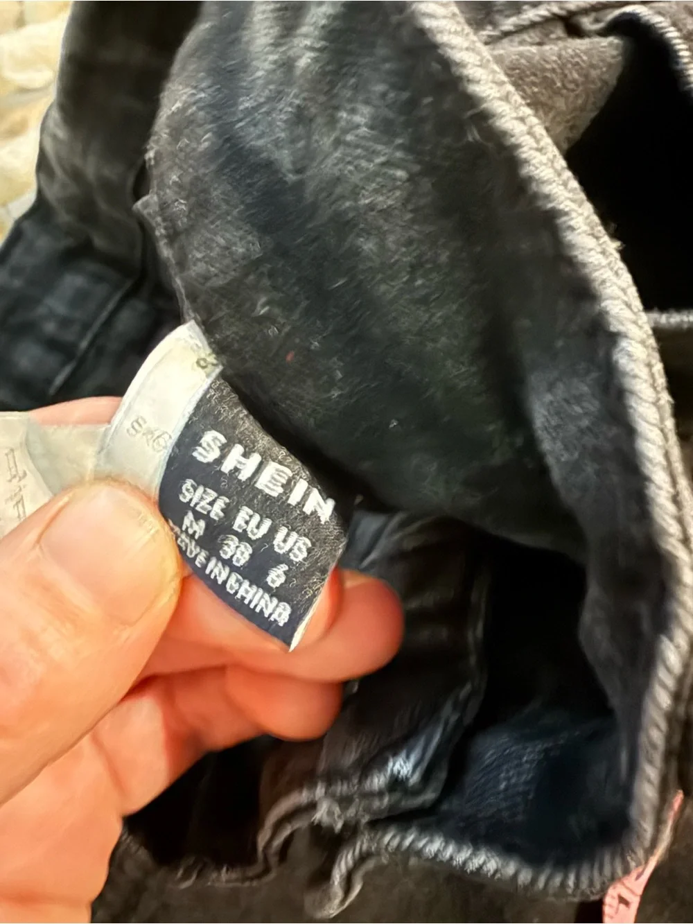 Black flame stitch shorts